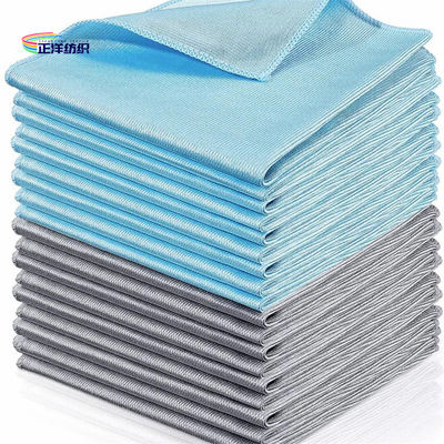Microfiber Cleaning Cloth 40x40cm 320gsm Shiny Glass Cloth Mirror Surface Wiping Polishing Cloth