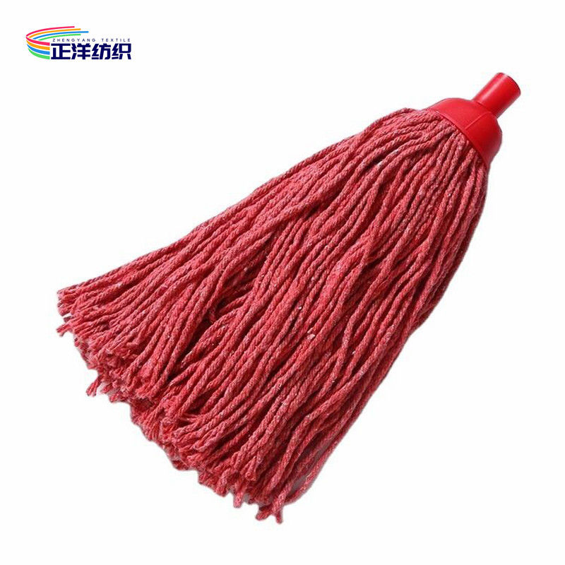 Multi Size Cut End Plug In Cotton Thread Mop Plastic Socket Cotton Wet Mop Refill Head