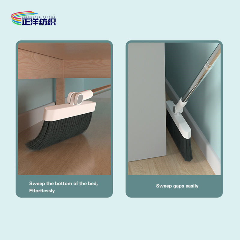 36" Small Broom Dustpan Stainless Steel And PP Material Standing Dustpan Set