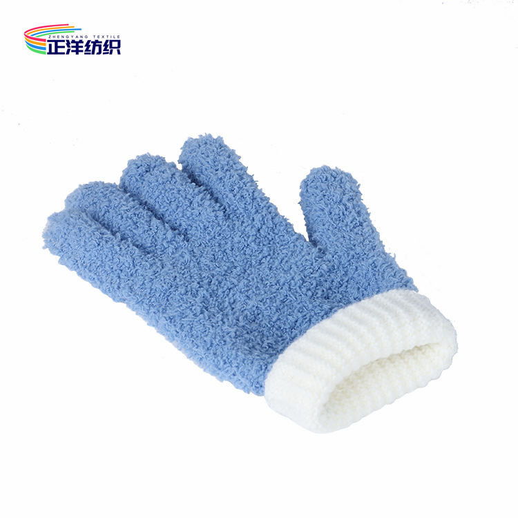 Fluffy Car Detailing Tools 15x25cm Soft Microfiber Finger Glove Elastic Tape Sleeve