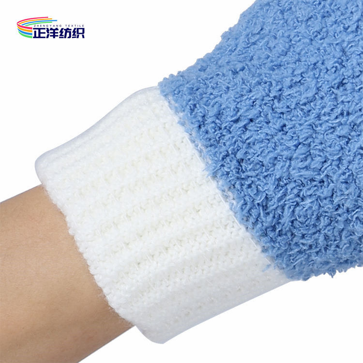 Fluffy Car Detailing Tools 15x25cm Soft Microfiber Finger Glove Elastic Tape Sleeve