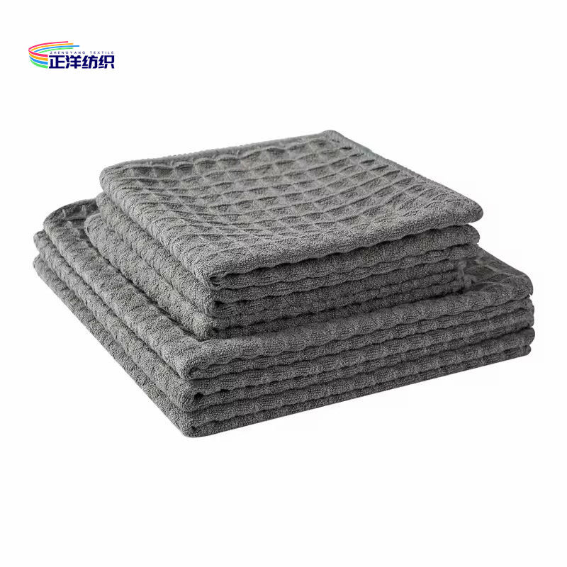 Reusable Cleaning Cloth 40x40cm 300gsm Weave Cloth Microfiber Fancy Porcelain Wipe Rag