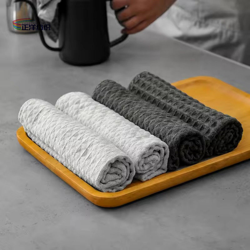 Reusable Cleaning Cloth 40x40cm 300gsm Weave Cloth Microfiber Fancy Porcelain Wipe Rag