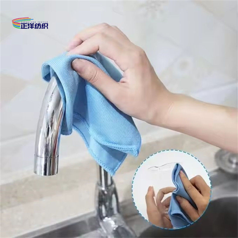 Microfiber Cleaning Cloth 40x40cm 320gsm Shiny Glass Cloth Mirror Surface Wiping Polishing Cloth