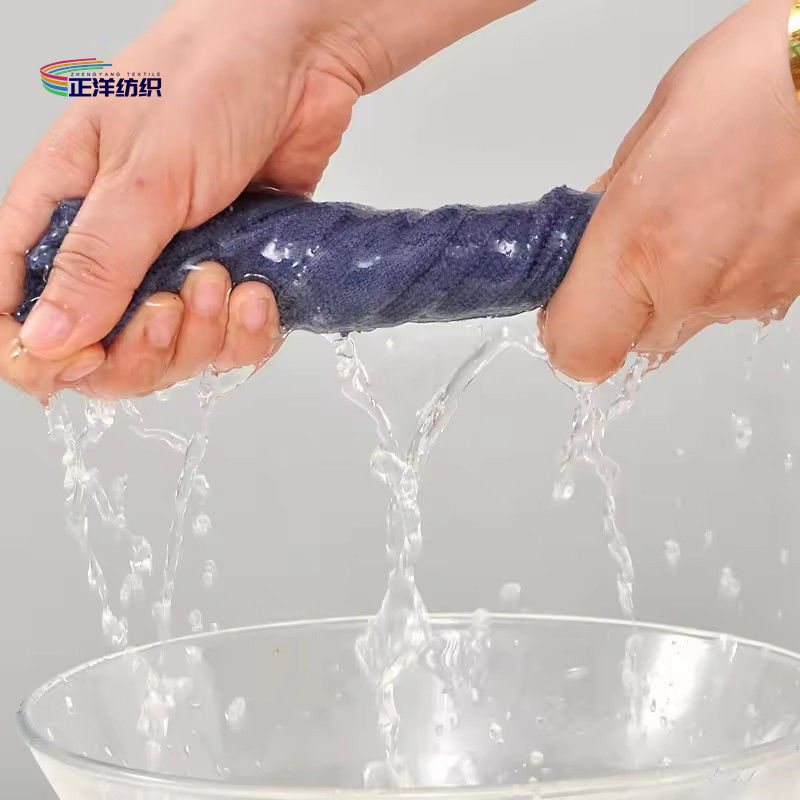 Custom Logo and Packing Multi-Purpose Absorbent Tear-Off Edgeless Microfibre Towel Roll Rag Kitchen Microfiber Cleaning